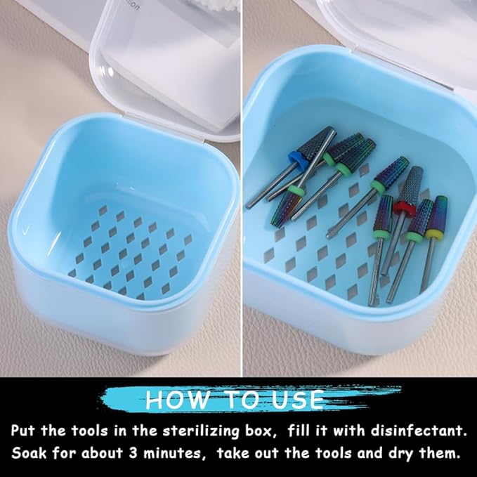 Nail Tool Sterilizer Box Plastic Sterilization Tray - Image 4