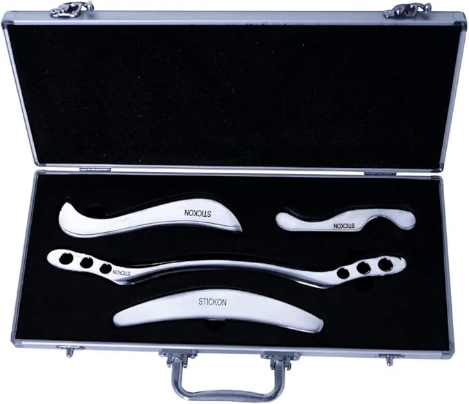 STICKON Stainless Steel Gua Sha Scraping Massage Tool Set IASTM Tools Great by STICKON