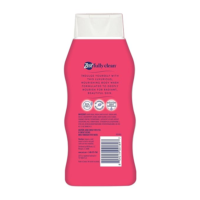 Zest Body Wash - Infused with Wild Cherry and Vanilla - Hydrating Body Soap - - Image 2