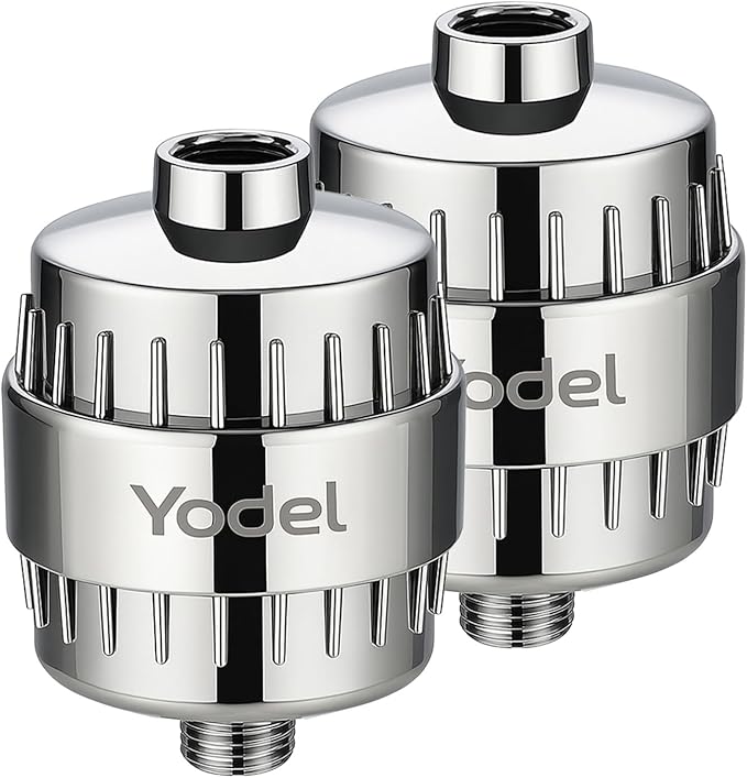 Yodel Shower Filter 2 Pack Chrome by Yodel