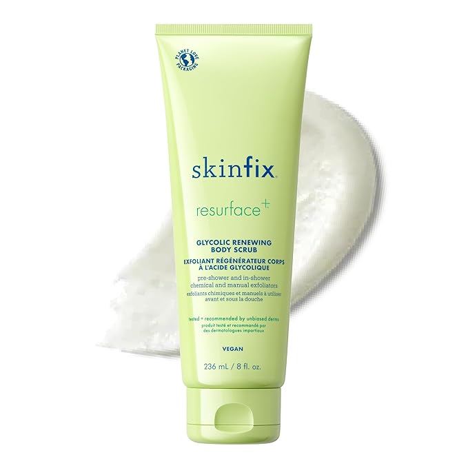 Skinfix Glycolic Renewing Scrub - 8 oz - Dual-Action Exfoliating Body Treatment by Skinfix