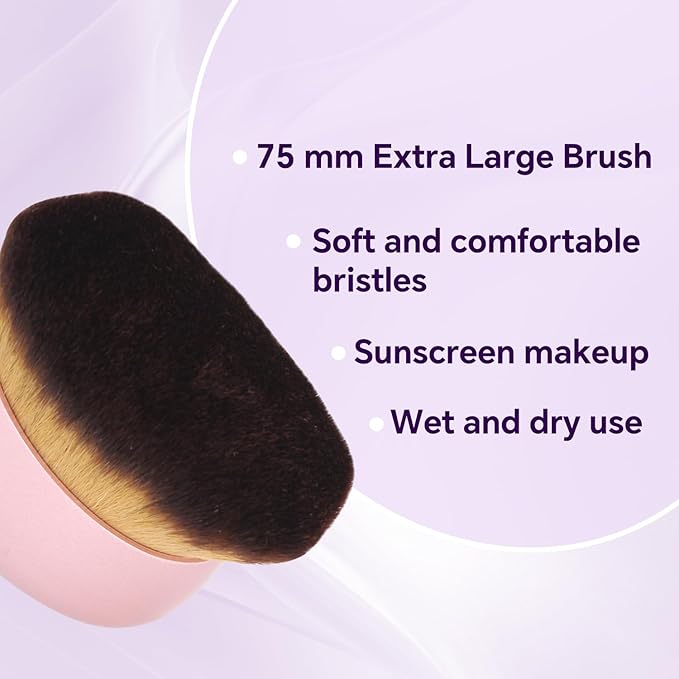 Extra Large Body Makeup Brush for Self Tanner, 75MM Professional Application - Image 2