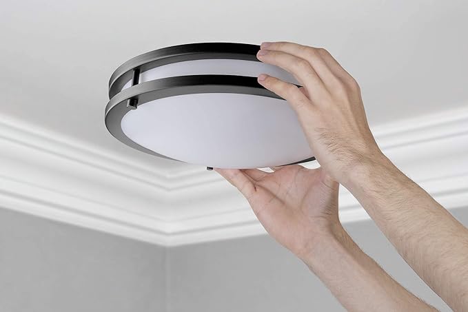 LB72121 LED Flush Mount Ceiling Light, 12 inch, 15W Dimmable 1200lm, 4000K Cool - Image 6