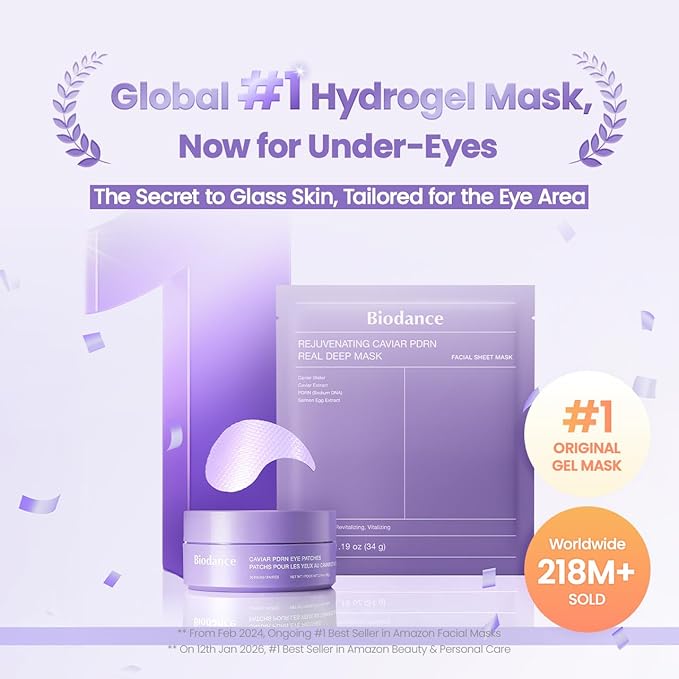 BIODANCE Caviar PDRN Eye Patches, Nourishing Under Eye Patches - Image 2