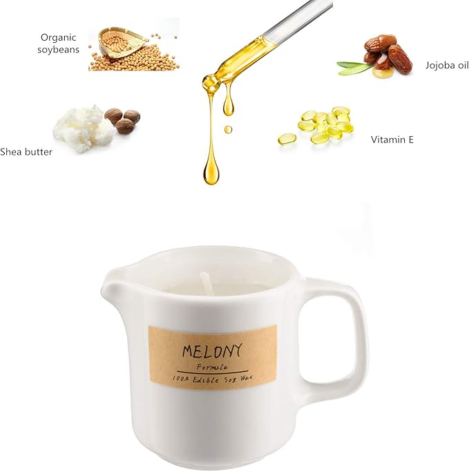 MELONY Soy Massage Oil Candle | Horeysuckle Galbanum | 2.82 OZ / 80G | Perfect - Image 2