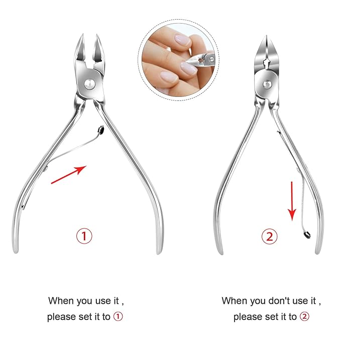 Teamkio Manicure Pedicure Set Nail Clippers Travel Hygiene Kit Stainless Steel - Image 4