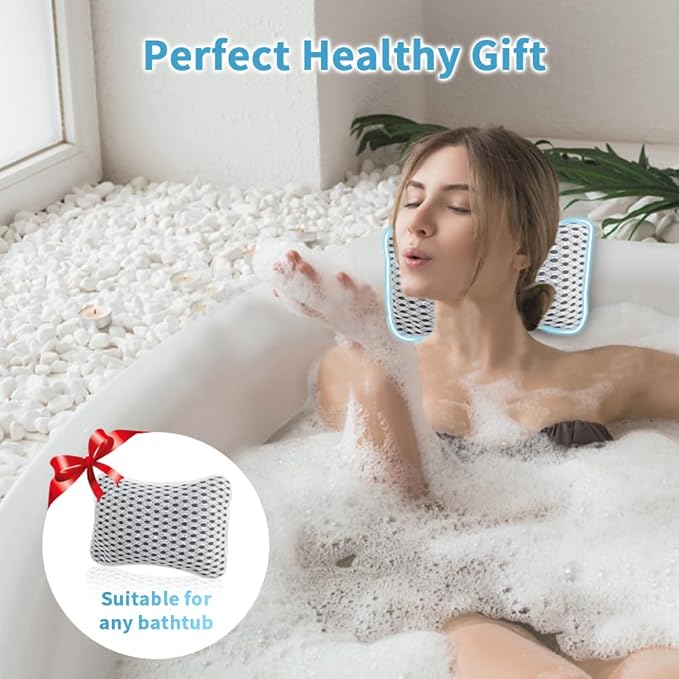 Luxury Bath Pillows for Tub, Slip Resistant Waterproof Bath Pillows for Tub - Image 7