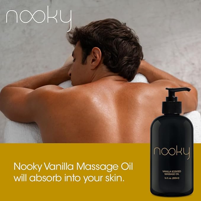Nooky Vanilla Massage Oil with Fractionated Coconut Oil.16 Ounce - Image 4