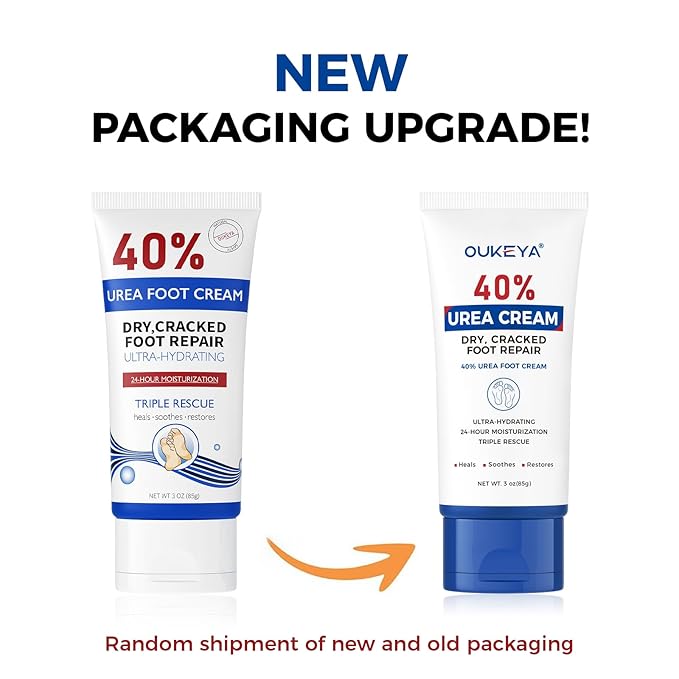OUKEYA Urea Cream 40 Percent Tube 3 Oz, Urea Foot & Hand Cream - Image 6