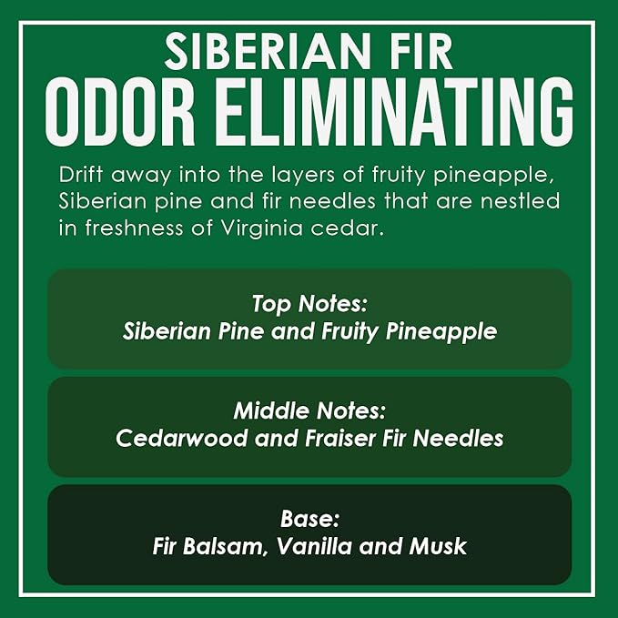 Siberian Fir Two Pack Odor Eliminating Highly Fragranced Candle - Image 4