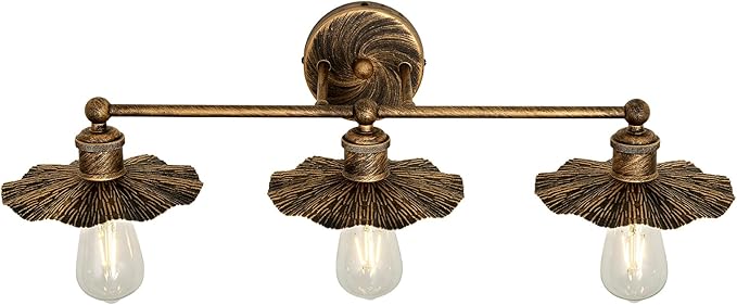 ZGLAOJT 3 Light Vintage Vanity Light Oil Rubbed Bronze Bathroom Light Fixtures - Image 9