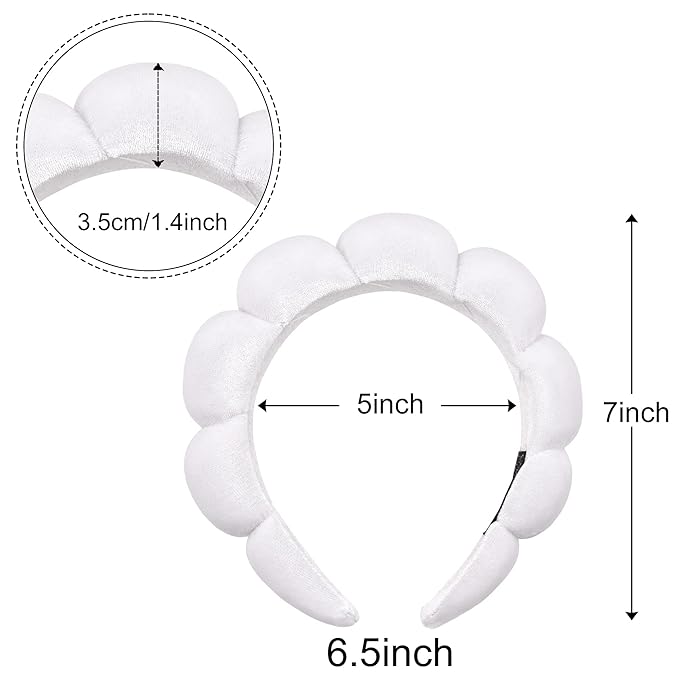 Ayesha Spa Headband for Washing Face Sponge Makeup Headbands Skincare Headband - Image 6