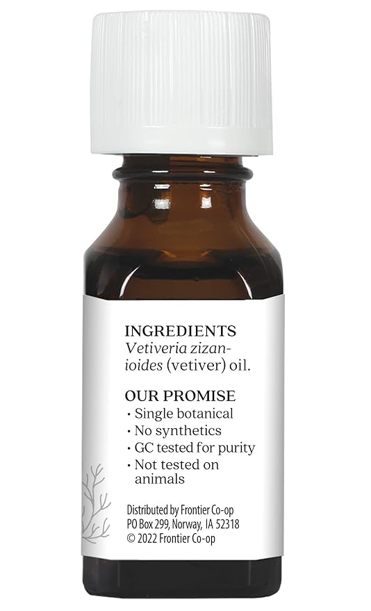 Aura Cacia Pure Vetiver Essential Oil | 0.5 fl. oz. | Vetiveria zizanioides - Image 6