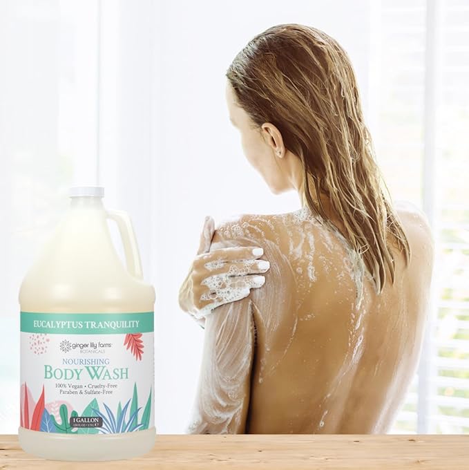 Ginger Lily Farms Botanicals Nourishing Body Wash, Eucalyptus Tranquility - Image 7