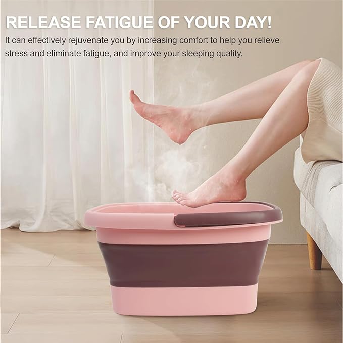 2 Pack Foldable Foot Bath Basin, Collapsible Foot Soak Tub, Foot Tub - Image 5