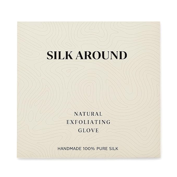 SILK AROUND Pure Silk Exfoliating Mitt Gloves - Image 2