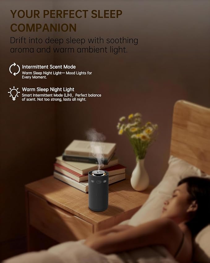 Waterless Essential Oil Diffuser, Portable Car Aromatherapy Diffuser, - Image 4