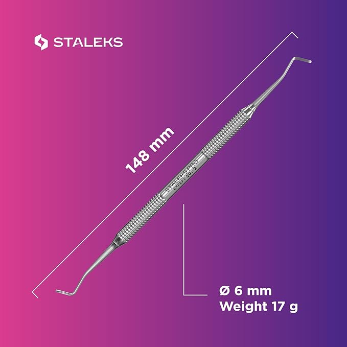 Staleks Pro Pedicure Curette Expert 20 Type 2 – Professional Double-Ended - Image 7