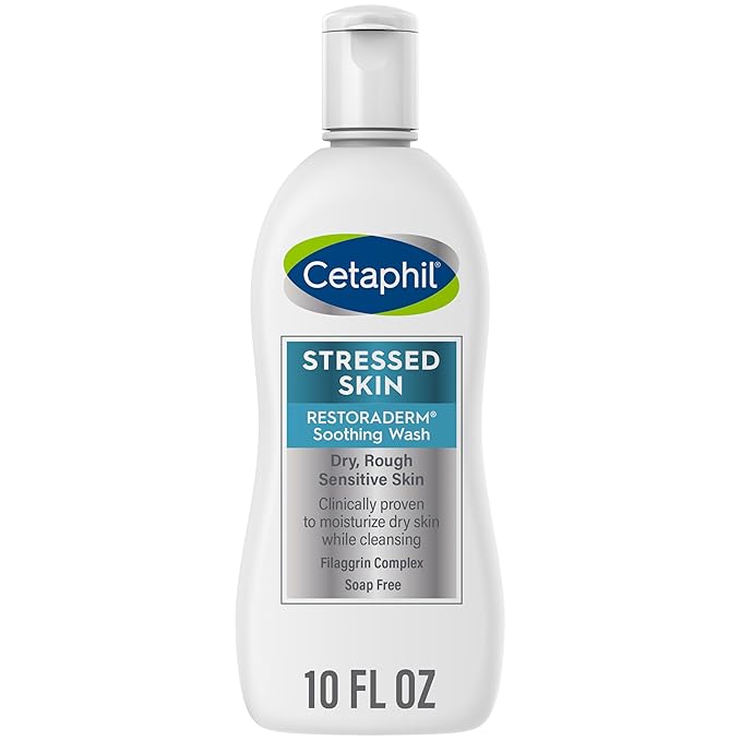Cetaphil RESTORADERM Soothing Wash, 10 fl oz, Soothes Dry, Stressed Skin by Cetaphil