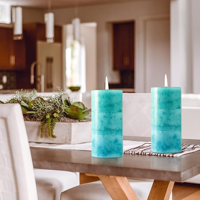 Pillar Candles Ocean Breeze Scented 3x6 inch Long-Lasting Clean Burning Candle - Image 7