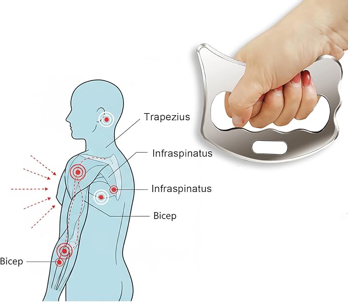 BYYDDIY Stainless Steel Gua Sha Derma Edge Massage Tools-Scraping Massage Tools - Image 3