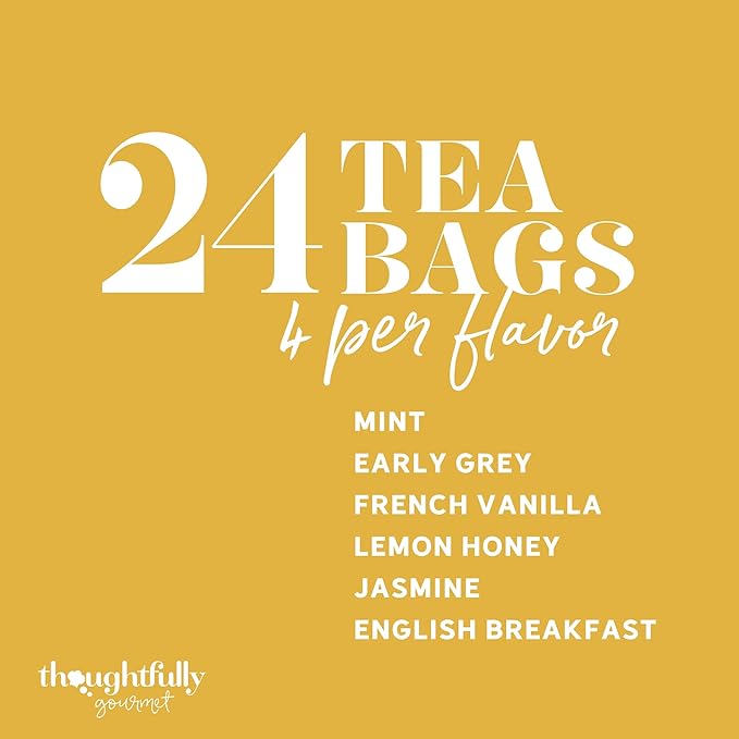 Thoughtfully Gourmet Cat Lover's Tea Gift Set: Includes 24 Teas in 6 Flavors - Image 6