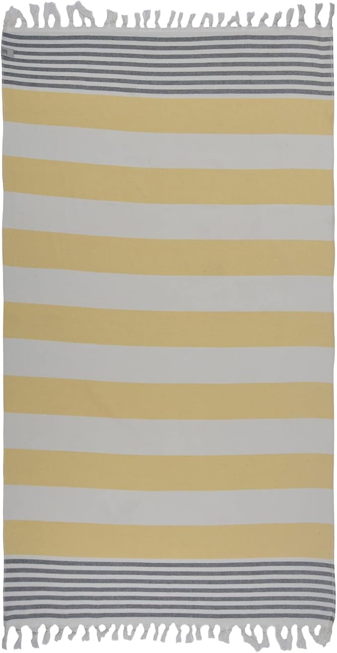 Beach Towel | Cotton Beach Towels, Sand Free, Highly Absorbent, Quick Dry by LA%60HAMMAMFINELIVING