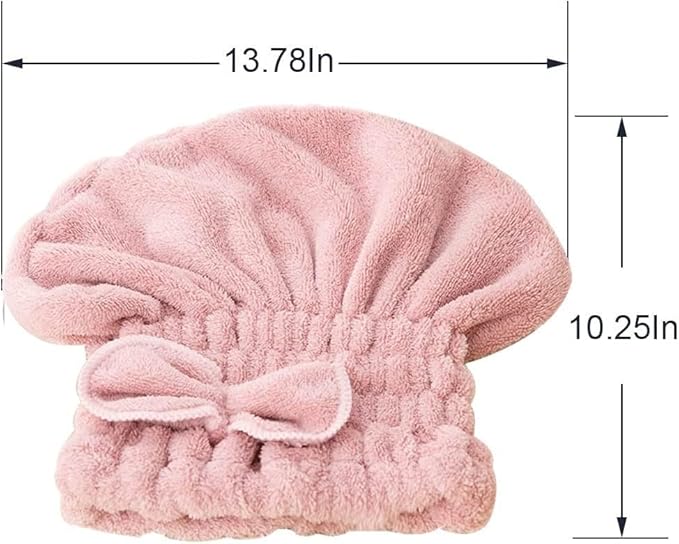Jseng 3PC Microfiber Hair Towel Caps, Extreme Soft & Ultra Absorbent, Fast - Image 3