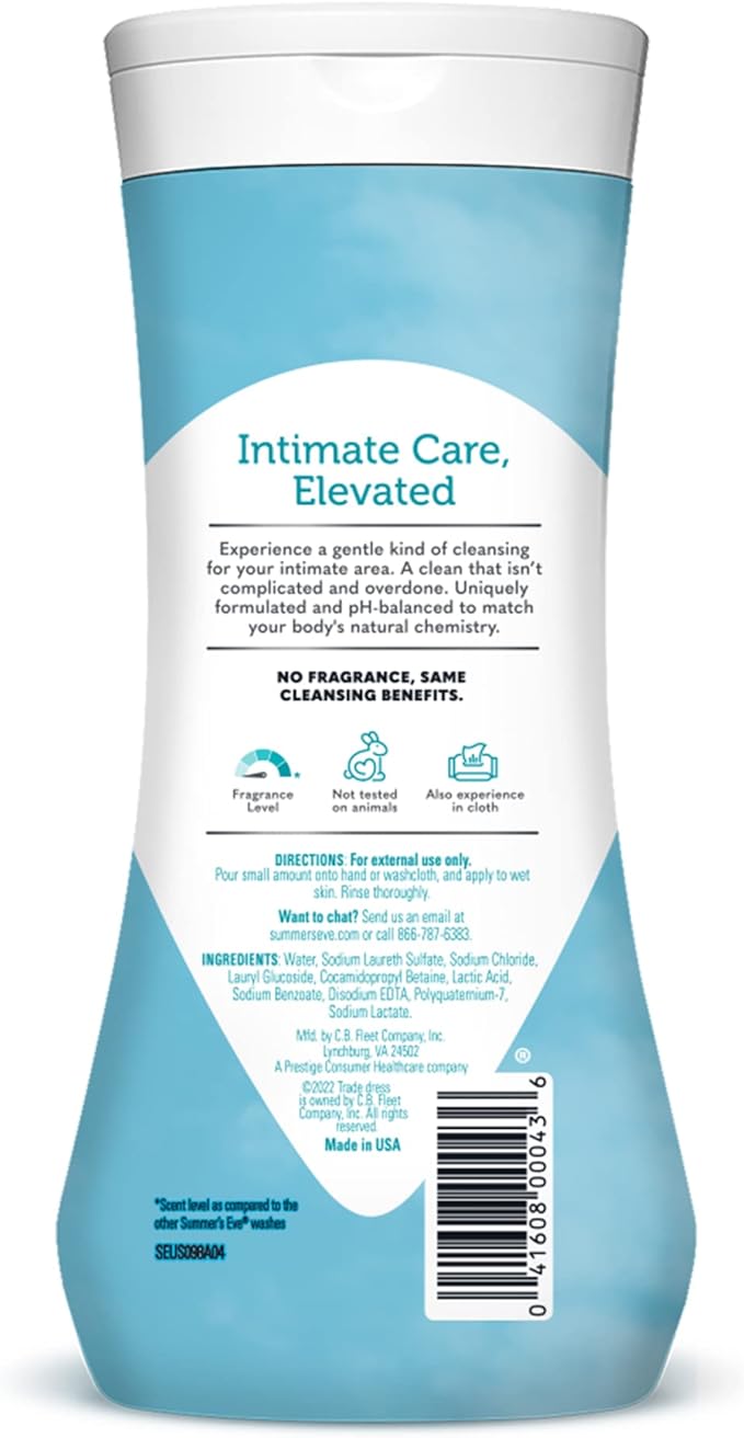Summer's Eve Fragrance Free All-Over Feminine Wash, Gentle pH-Balanced Body Wash - Image 8