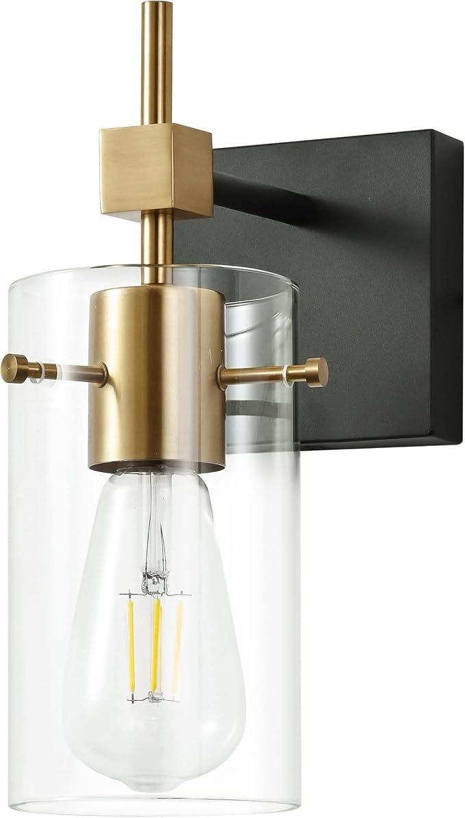 SOLFART 1 Light Vintage Vanity Light Bathroom Light Fixture Over Mirror by SOLFART
