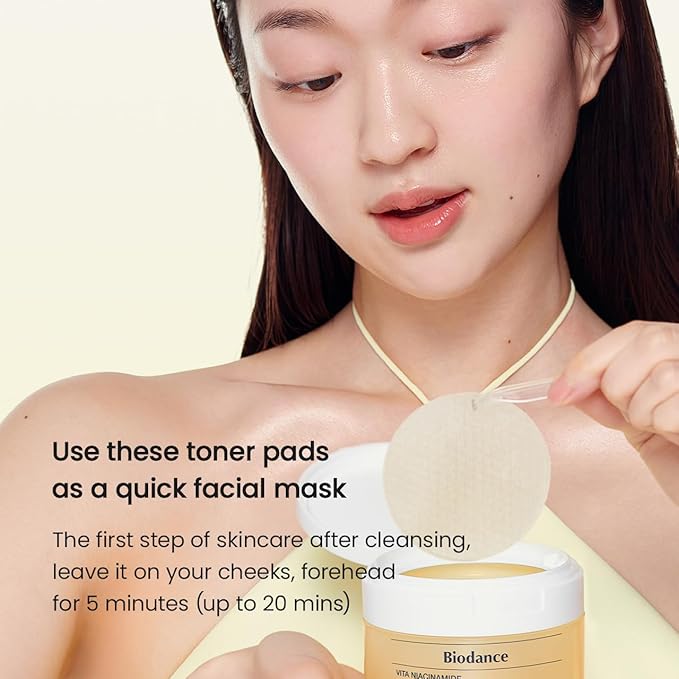 Biodance Vita Niacinamide Gel Toner Pads, Dark Spot Corrector, Evening Skin Tone - Image 8