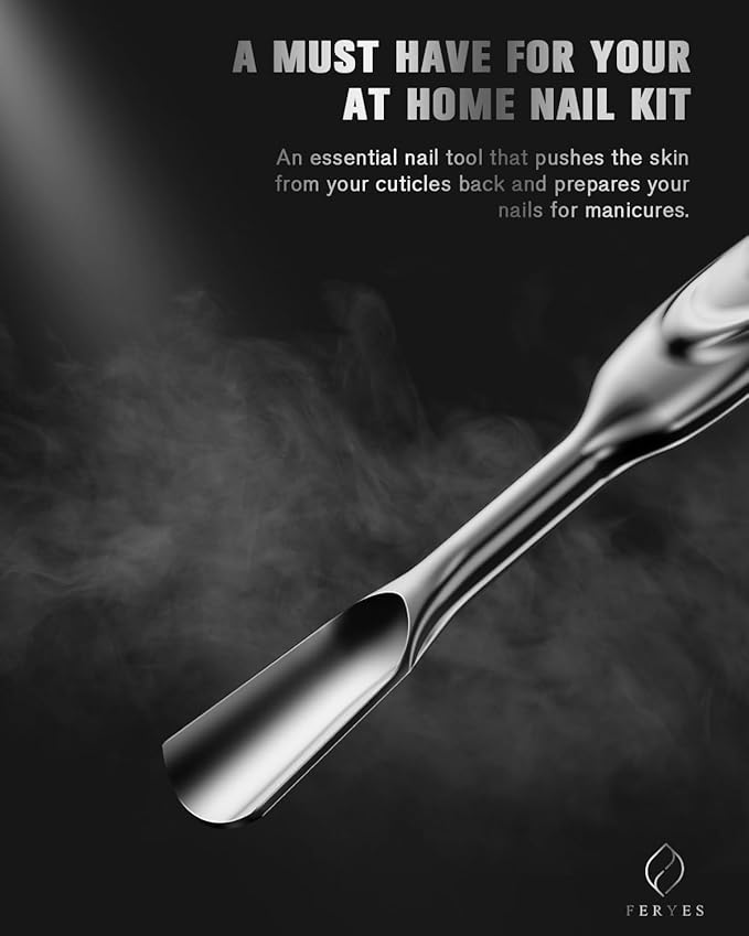 FERYES Elegant Precision Cuticle Pusher & Nail Cleaner - Image 3