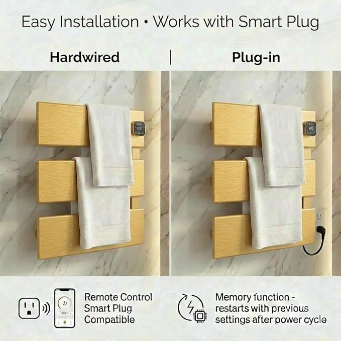 Electric Towel Warmer, Heated Towel Rack - Image 6