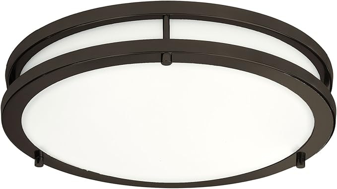 LB72160 LED Flush Mount Ceiling Light, 12 inch, 15W Dimmable 1200lm, 5000K by Light+Blue+USA