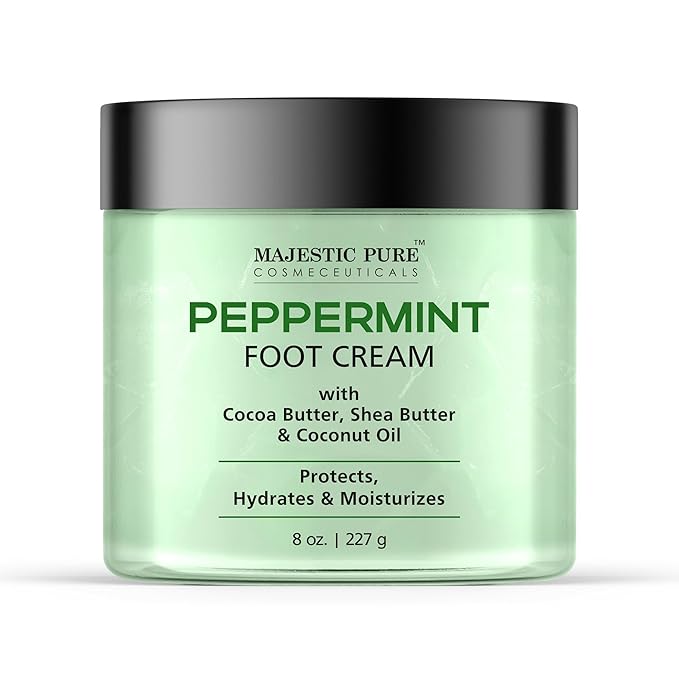 Majestic Pure Peppermint Foot Cream, Warming Cream by BeautyandPersonalCare