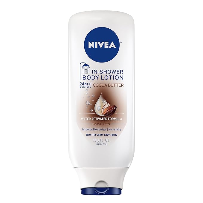 NIVEA Cocoa Butter In Shower Lotion, Water Activated In Shower Moisturizer by Nivea