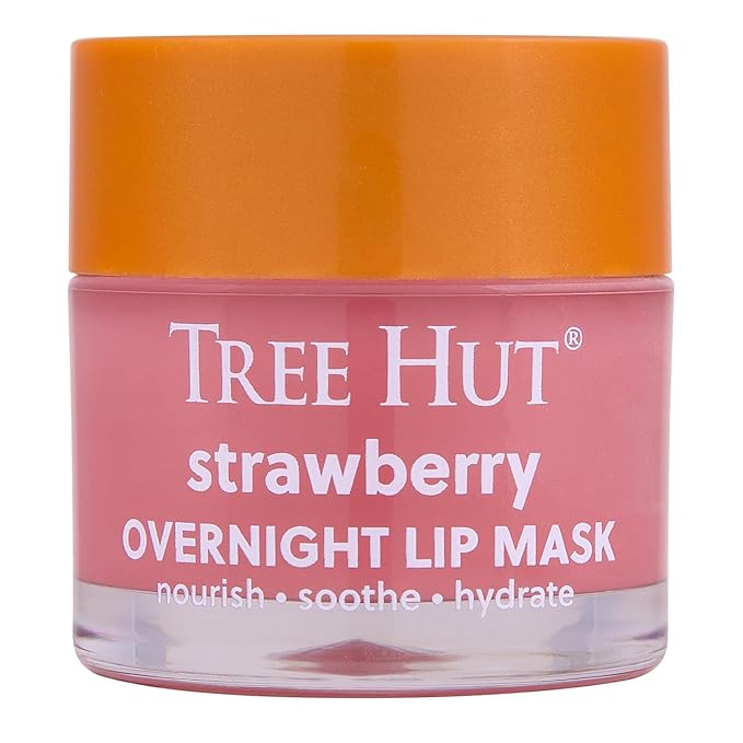 Tree Hut Strawberry Overnight Lip Mask, Mothers Day Gifts, Hydrating Lip by TreeHut