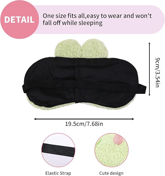 PERFECTSIGHT Sleep Eye Masks, Cute Sleep Eye Cover Lightweight Adjustable - Image 7