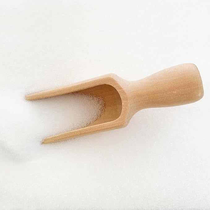 Wooden Scoops 5.5" and 3", 1 standard bath salt scoop and 1 mini scoop - Image 2