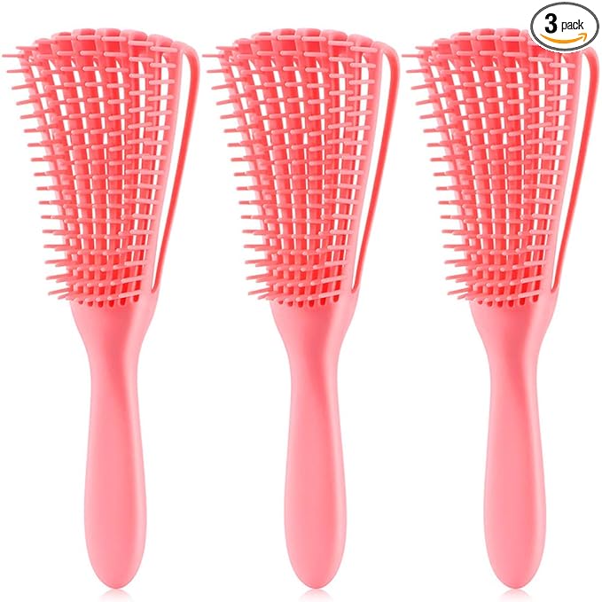 Detangling Brush for Afro American/African Hair Textured 3a to 4c, Kinky by Unknown