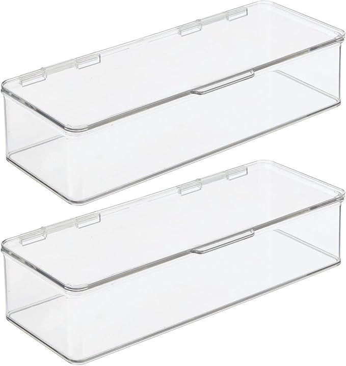 mDesign Makeup Storage Stackable Organizer Box - Image 9