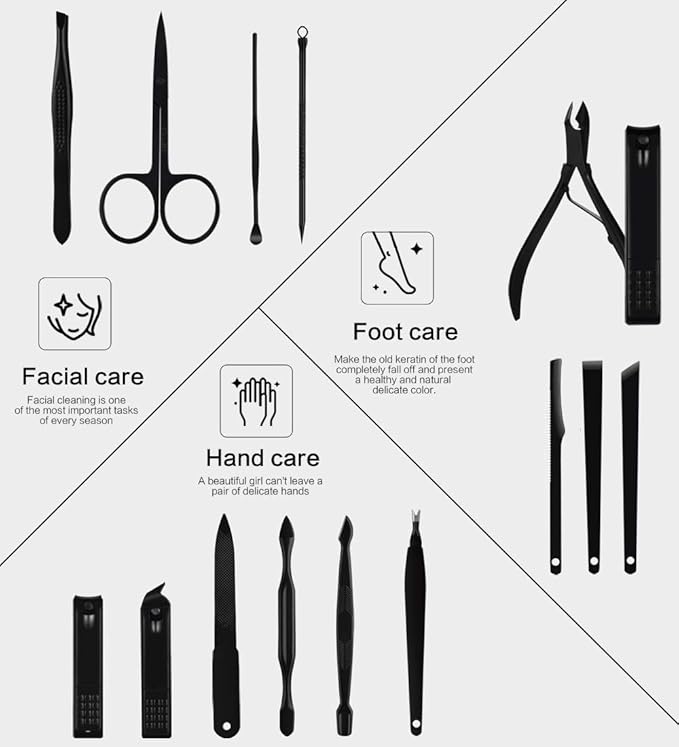 Nail Clippers Sets High Precisio Stainless Steel Nail Cutter Pedicure Kit Nail - Image 2