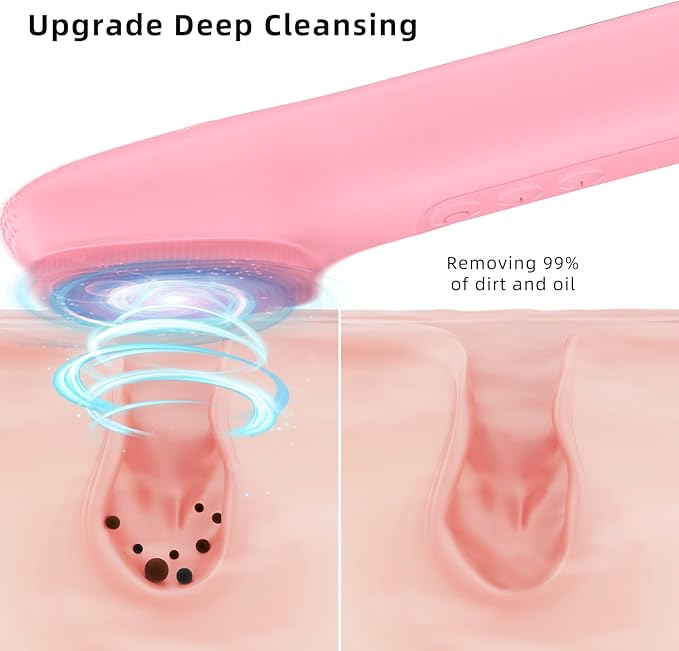 Facial Cleansing Brush Portable Waterproof Rechargeable Face Wash Brush - Image 2