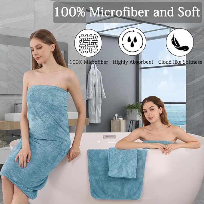 Extra Large Bath Towels Set 35x70 Inches - Image 3