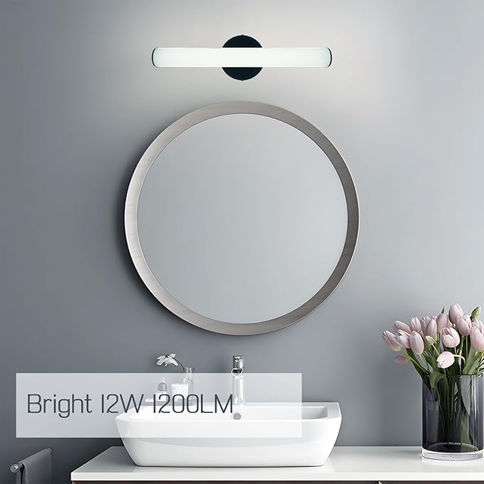 OOWOLF 4 Pack Bathroom Vanity Light, Adjustable Brightness 12W 17.3inch - Image 3