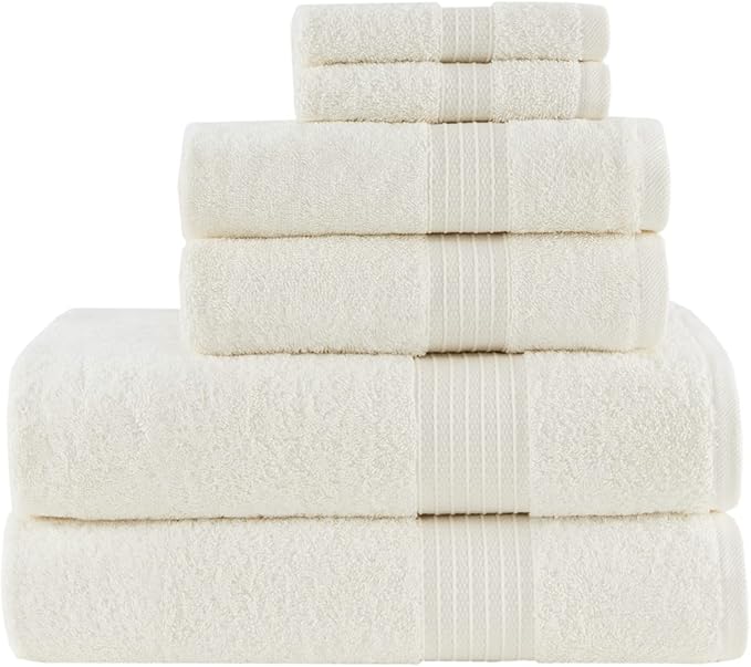 Madison Park Organic 100% Cotton Bathroom Towel Set, Hotel & Spa Quality Highly - Image 2