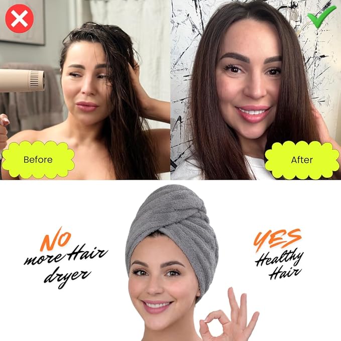 KELVO Microfiber Hair Towel Wrap - Image 7