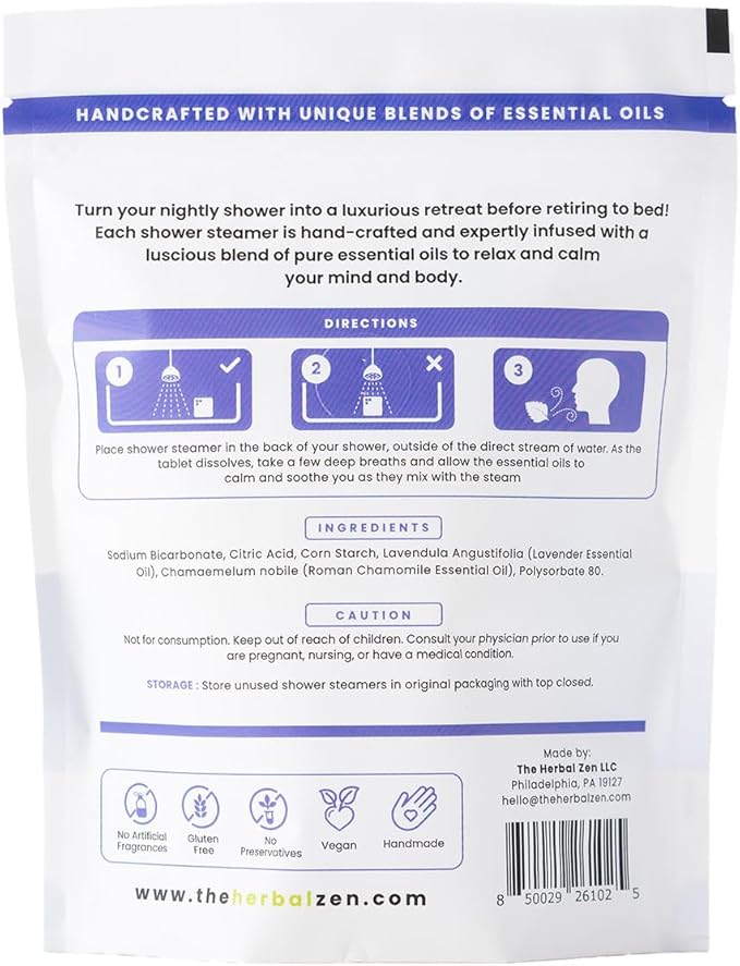 Sleepytime Lavender Shower Steamers Aromatherapy 10 Pack - Image 9