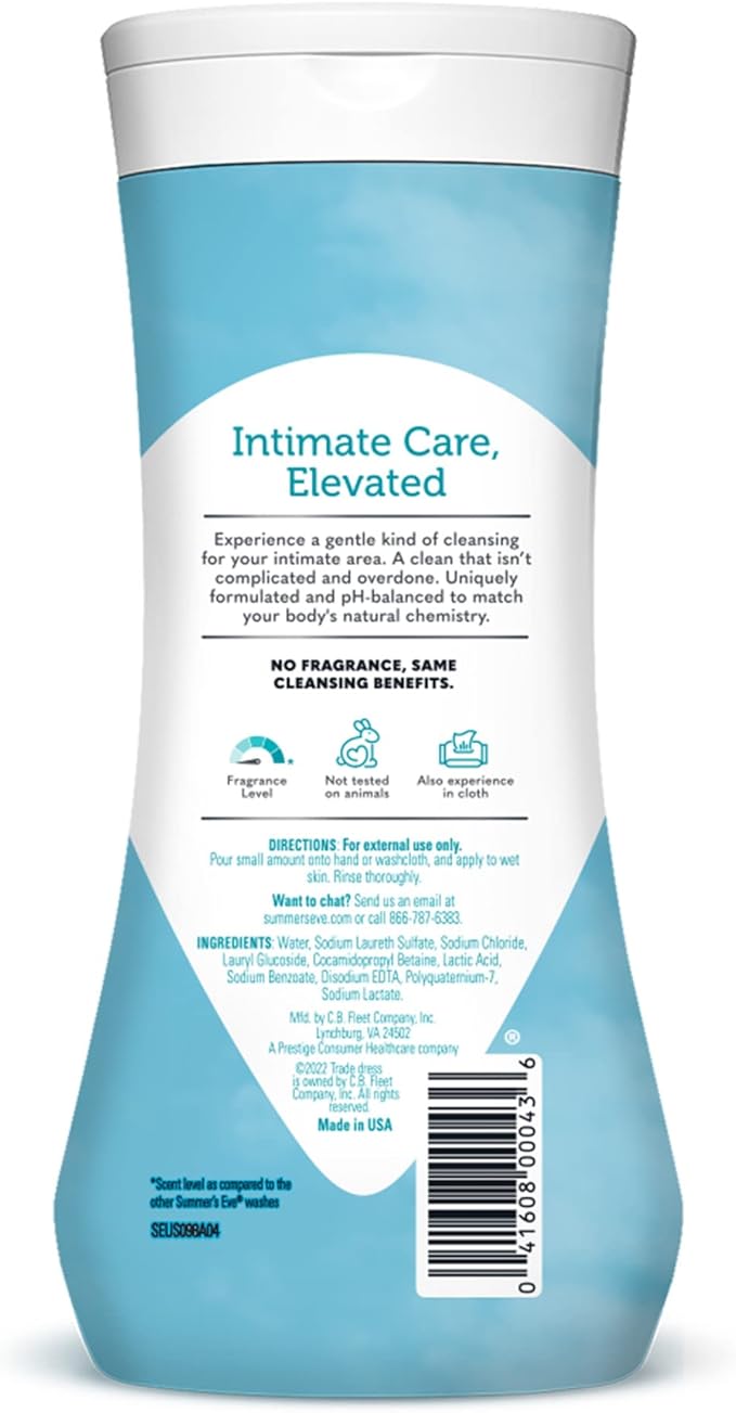 Summer's Eve Fragrance Free All-Over Feminine Wash, Gentle pH-Balanced Body Wash - Image 9