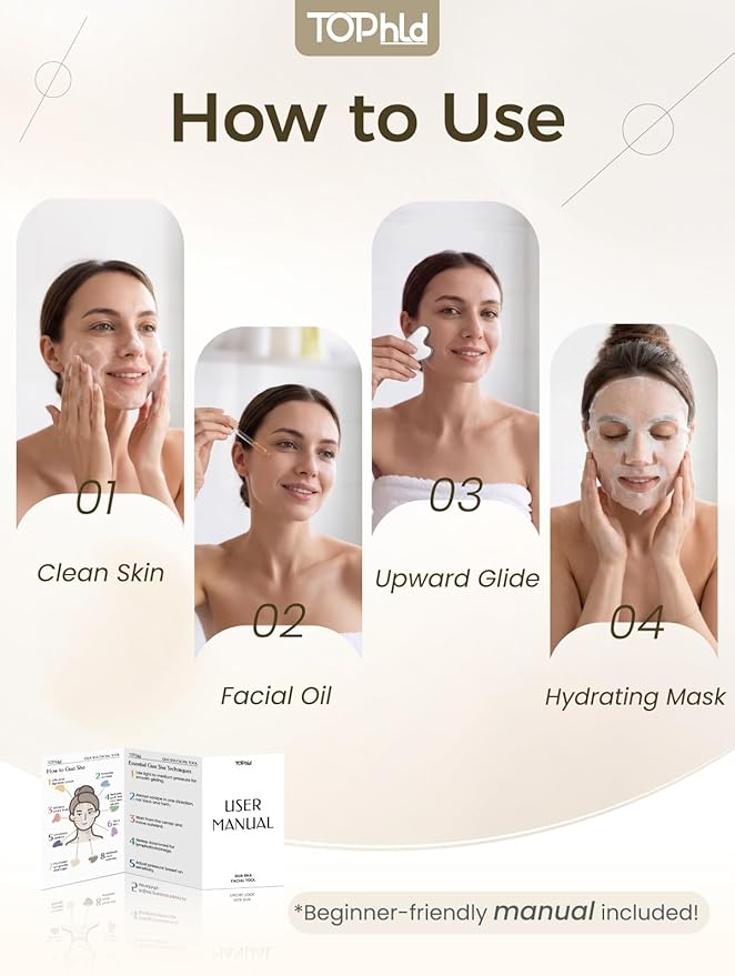 Gua Sha Facial Tool – Stainless Steel Guasha Tool - Image 4